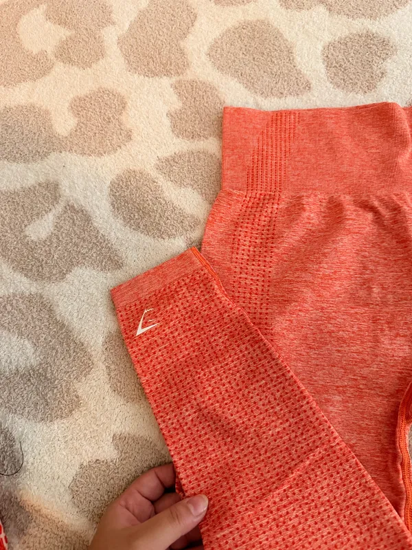 Gymshark Orange Seamless Leggings - Image 4