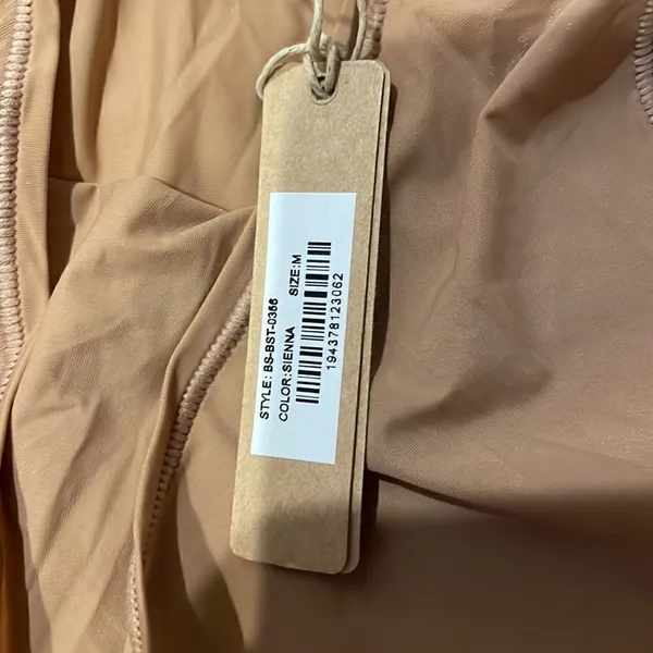 SKIMS Jelly Sheer Sleeveless Thong Bodysuit in Sienna, NWT - Image 3