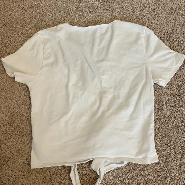 Brandy Melville white wrap top - Image 3