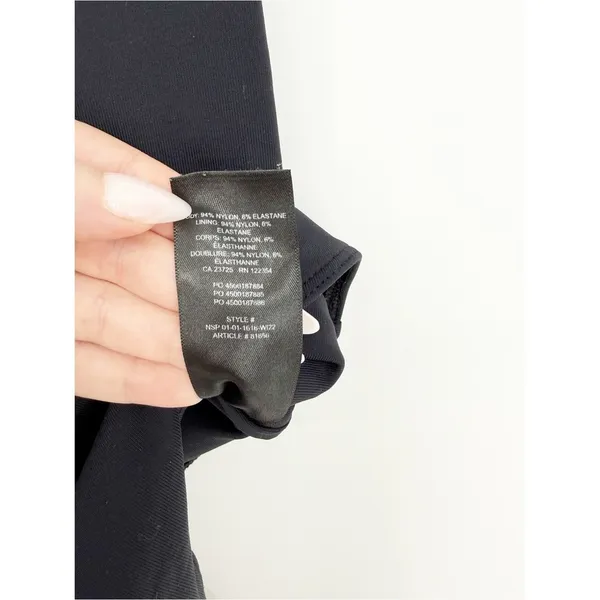 Aritzia Babaton Body Contour Bodysuit Women's M‎ Black Sculpt - Image 6