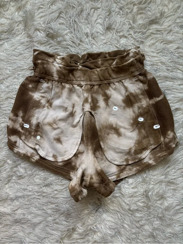 Lululemon Athletica Inner Glow Tie-Dye High-Waist Athletic Shorts Size 2 - Image 11