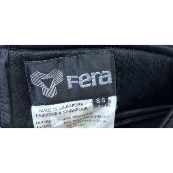 Fera Black Ski Pants Stirrup Hem Women’s 8 Short - Image 3