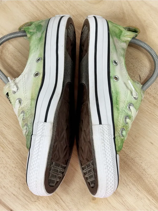 Converse Chuck Taylor All Star Shoreline‎ Slip On Sneakers Tie Dye Green 7.5 - Image 5