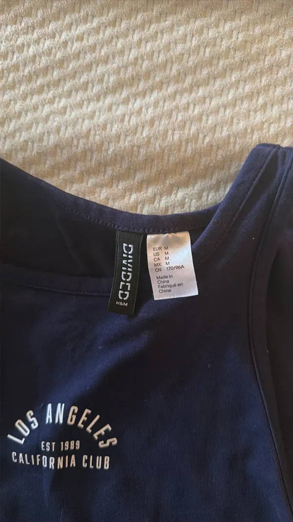 Navy H&M Tank Top - Image 2
