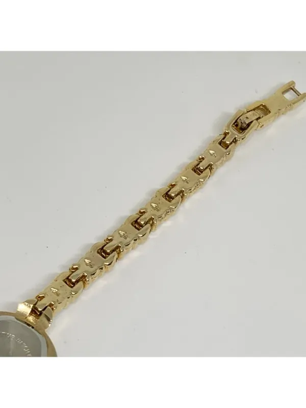 Kim rogers gold tone crystals hearts links band 22mm quartz up to 7.5” running - Image 6