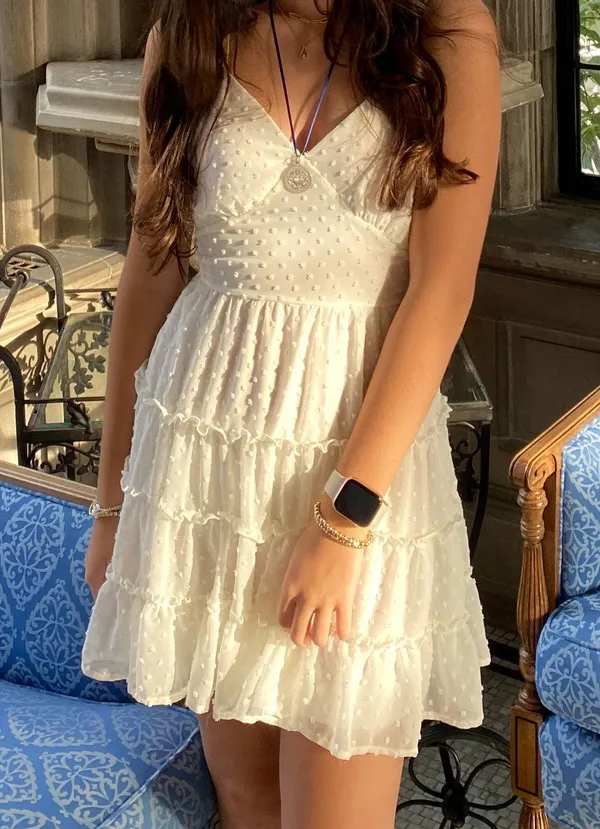 Altar'd State White Mini Dress - Image 4