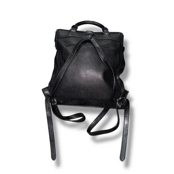 Michael Kors‎ Black Leather Mini Backpack Studded Convertible Bag Purse - Image 3