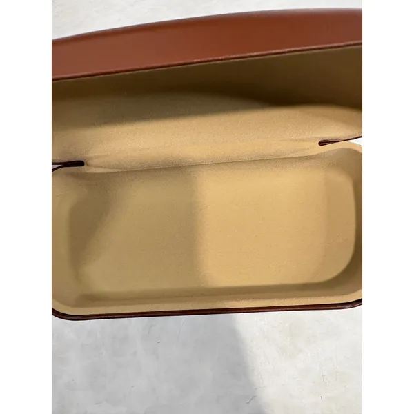 Longchamp Paris‎ Brown Hard Shell Eyewear Sunglasses Case Nordstrom Cognac - Image 9