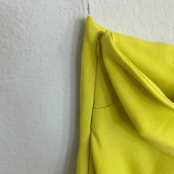 Lulu’s Lime Green Mini One Shoulder Body Dress Size Small - Image 6