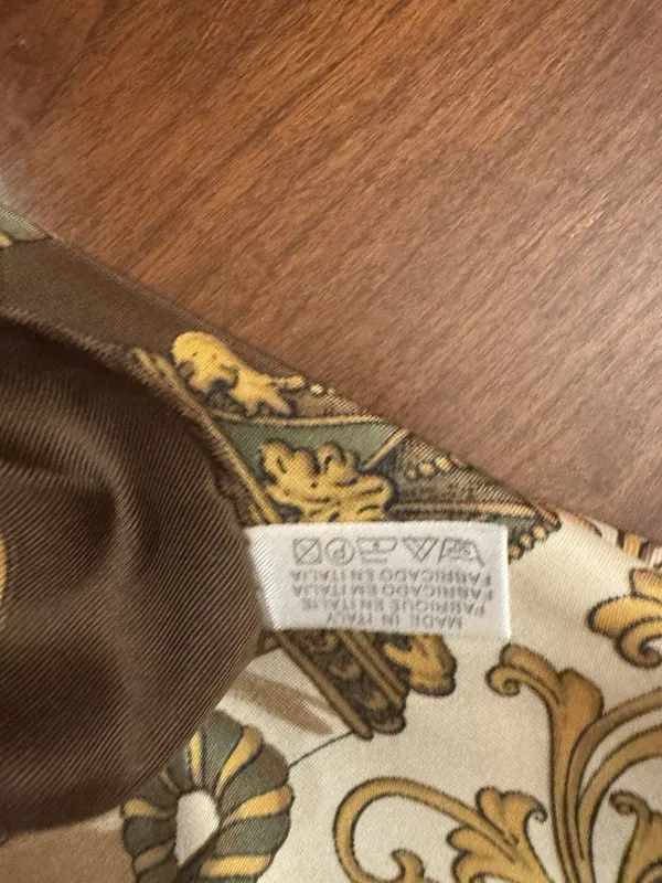 Fancy Scarf Made In Italy 1970s - Image 7