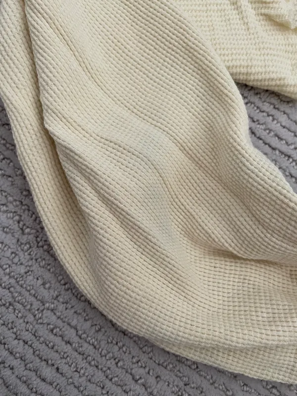 Brandy Melville Yellow Laila Thermal Top - Image 3
