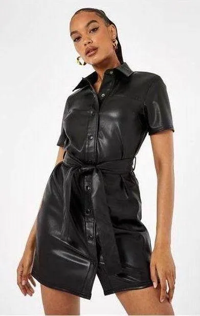Forever 21 Faux Leather Dress - Image 3