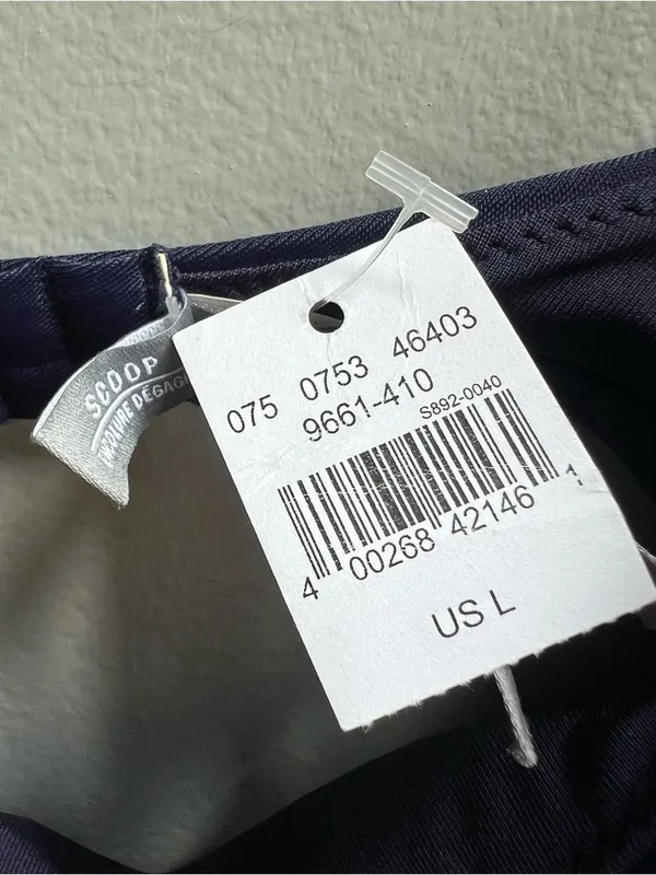 Aerie NWT Scoop Navy Bralette Swimsuit Bikini Top Size Large - Image 2