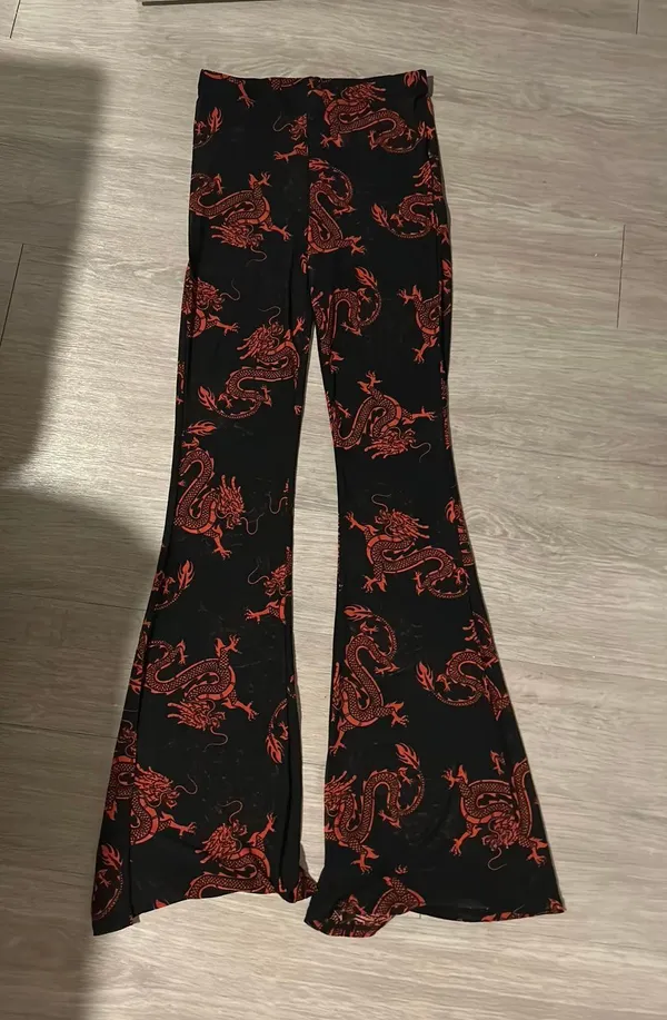 Bell Bottom Pants Black Size XS - Image 3