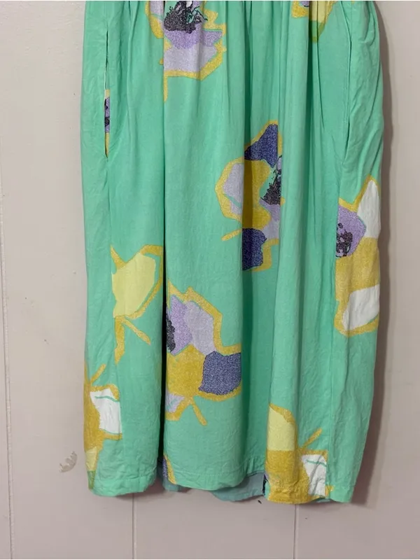 Corey Lynn Calter Sketchbook Floral Midi Dress SP Anthropologie Green Boho - Image 9