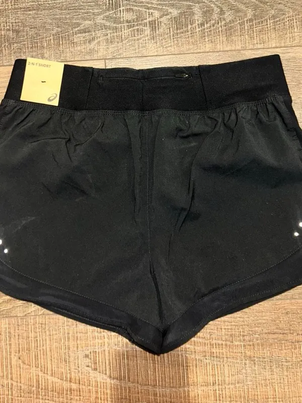 NWT ASICS Black Running Shorts Women's Small - Image 5