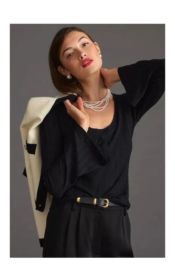 Anthropologie Black Sweater - Image 3