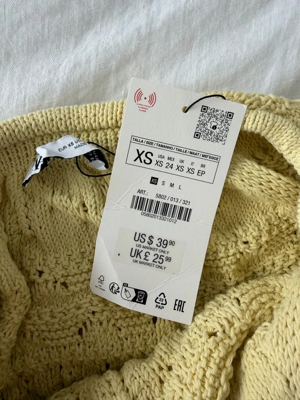 Zara Crochet Off Shoulder Top - Image 3