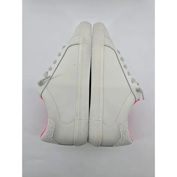 Vintage Havana Adina Sneakers Womens 11 White Neon Pink Silver Star Glitter‎ Pop - Image 3