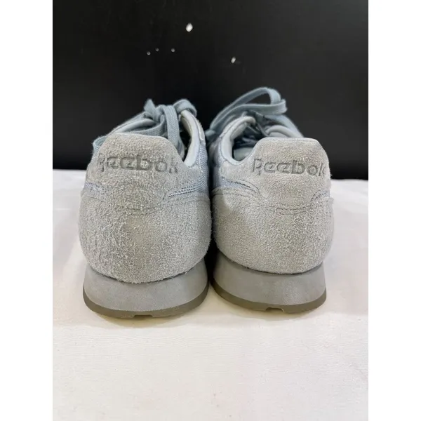 Reebok Womens Blue Leather Casual Sneakers Size 10 SKU 6554 - Image 4