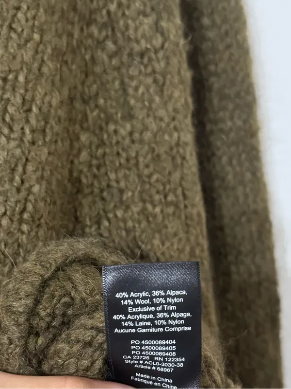 ARITZIA The Group Babaton Alpaca Wool Sweater Crew Pullover Top - Image 7