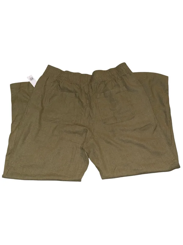 Old Navy Women’s Olive Green Linen Pants size large NWT - Image 5