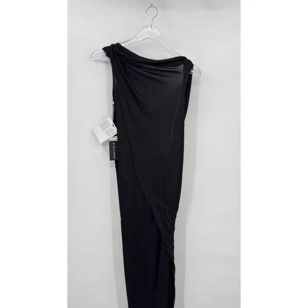 Rick Owens Lilies Shailee Draped Dress Gown Black Avant Garde Draped Size US 2 - Image 6