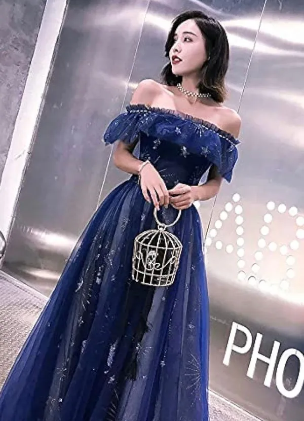 Brand New with Tag A-Line Elegant Prom Formal Evening Dress Off Shoulder Size 10 - Image 4