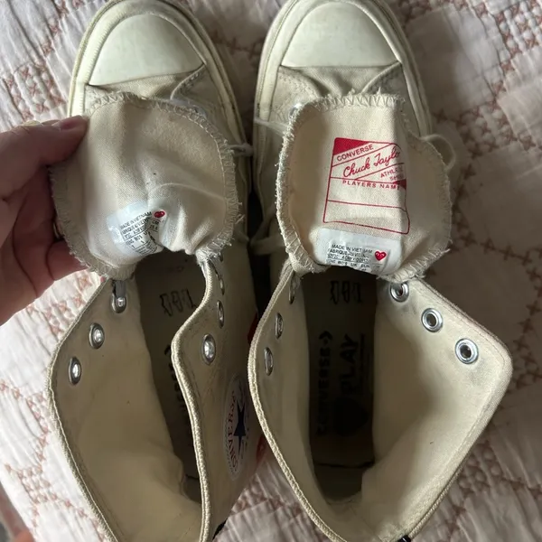 Comme des Garçons PLAY x Converse Heart High top sneakers - Image 6
