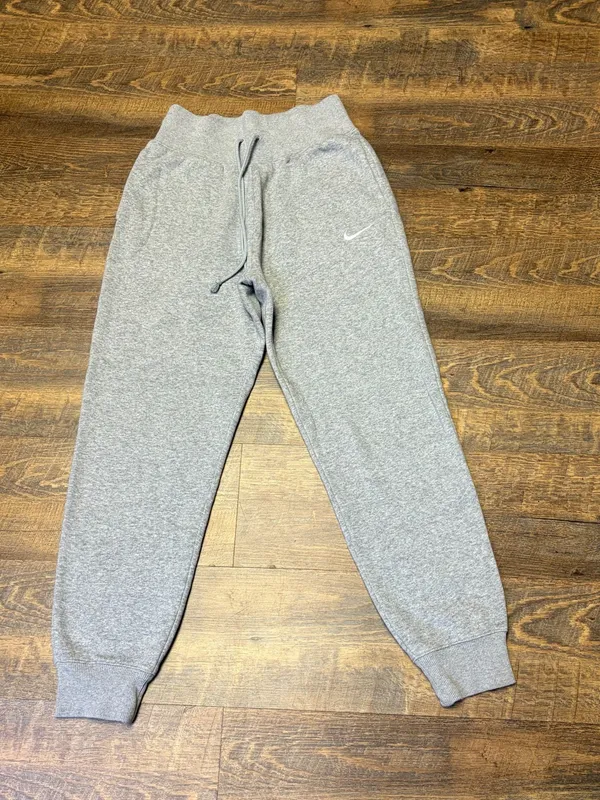 Nike Sportswear Phoenix Fleece High-Waist Joggers Womens Small Gray Sweatpants - Image 2