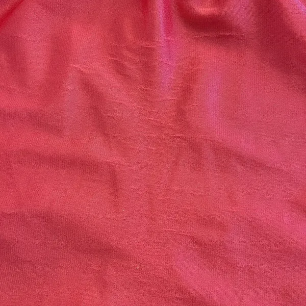 Vintage 70s Maxi Babydoll Slip Dress M Nylon Tiered Coral Nightgown Coquette - Image 12