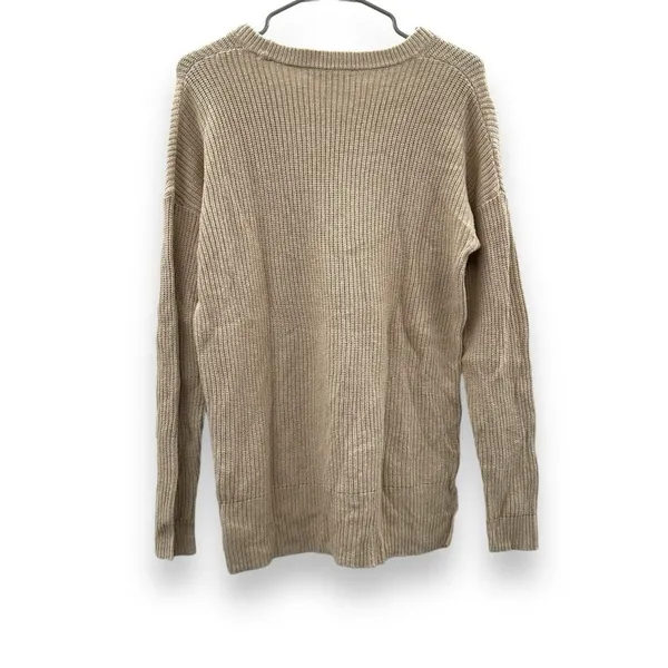 Madewell Thompson Pocket Long Sleeve Oversized Pullover Sweater in Tan Sz XS‎ - Image 5