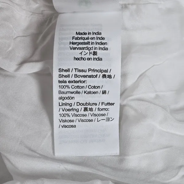J. Crew Tiered lace-up mini dress‎ in cotton poplin White M BR462 - Image 5