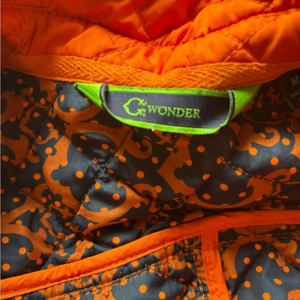 C. Wonder Quilted Barn Jacket size Medium Orange - Image 8