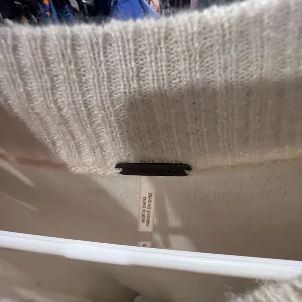 Cream Knit Sweater Free People - Image 2