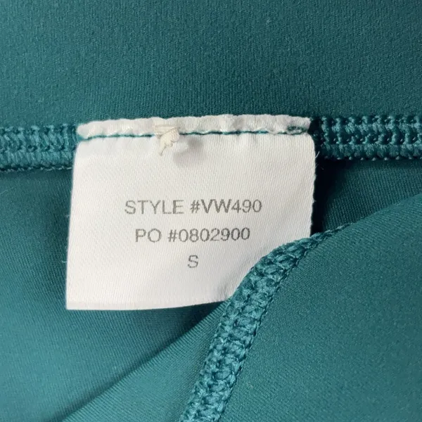 Vuori Daily Pocket Leggings Women's Small Tidal Teal High Rise Pockets VW490 - Image 10