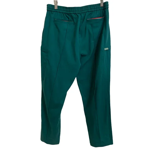 Mediclo sicily pintuck tapered scrub pants hunter‎ green size Large - Image 3