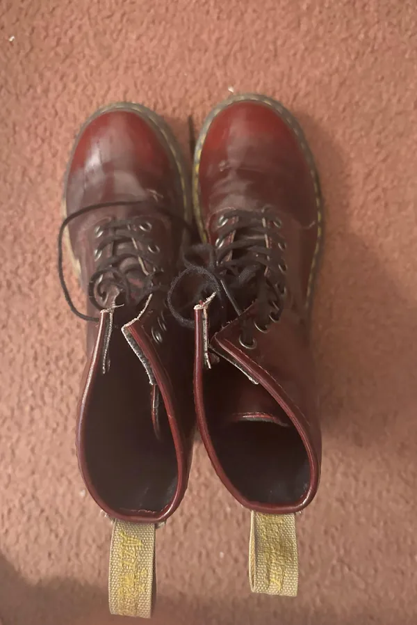 Maroon vegan Dr Martens - Image 2