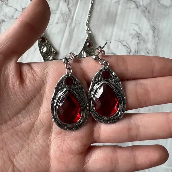 Boutique jewelry set Red - Image 3