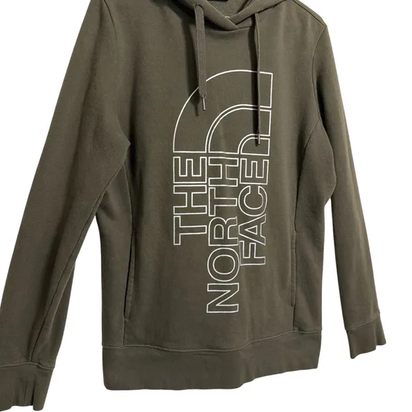 The North Face Womens Olive Green‎ Vertical Logo Pullover Hoodie L NF0A3NVX SP19 - Image 5