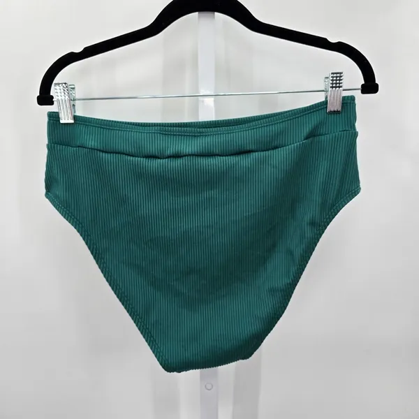 Cupshe Green Bikini‎ Bottom High Waist Swimsuit Swimwear Size Large - Image 2