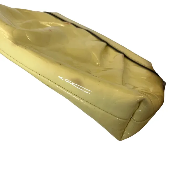 Coach Yellow Patent Leather Signature Print Wristlet - Image 5