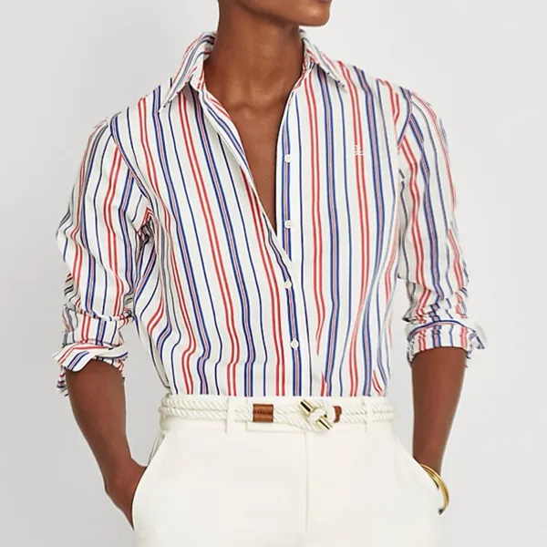 Ralph Lauren Black Label Striped Cotton Broadcloth Button Down Shirt - L 🧡🎀 - Image 14