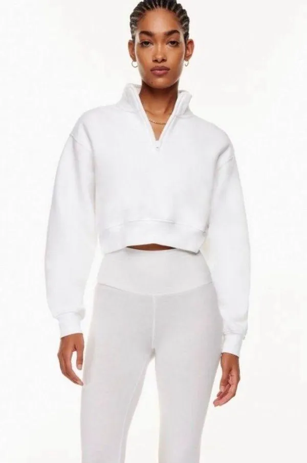 TNA Cozy Fleece cropped Sweatshirt - Image 2