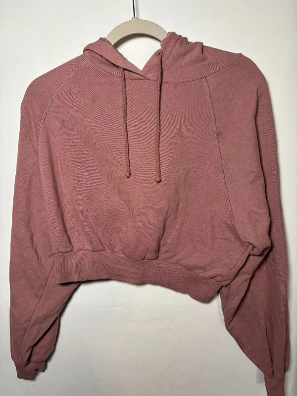 Topshop Cropped Hoodie Size XS - Image 3