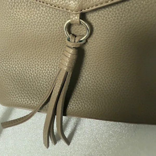 Taupe Faux Leather Purse NWOT - Image 4