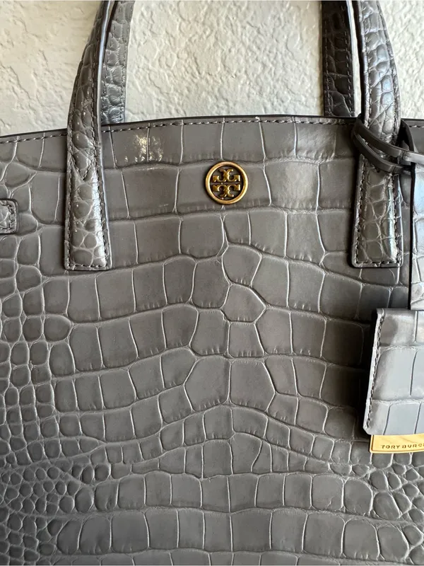 Tory Burch Walker Small Croc Embossed Satchel - Image 3