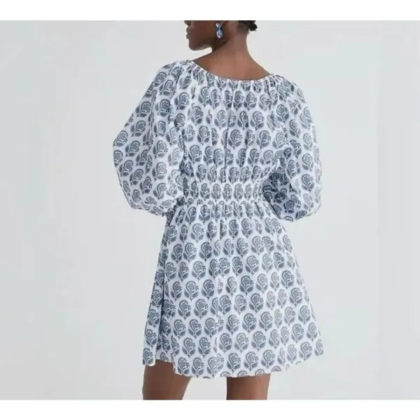 J.Crew bouquet block print mini dress size xs - Image 3