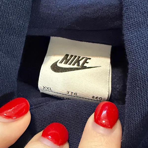 Nike Navy Blue Women's Club Pullover Hoodie Sz XXL - Image 2