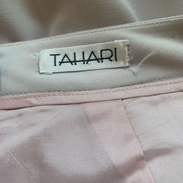 Tahari Light Pink Straight Skirt with Front Pleat Size 8 - Image 4